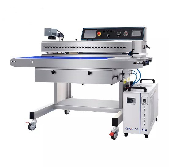 may han mieng tui lien tuc hualian frj-1120wh (co chuc nang hut khi & bom khi) tich hop may khac laser uv/co2 hinh 0